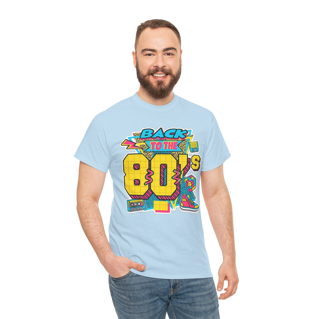 Back to the 80s Retro Graphic Tee — Vintage 80s Neon Design