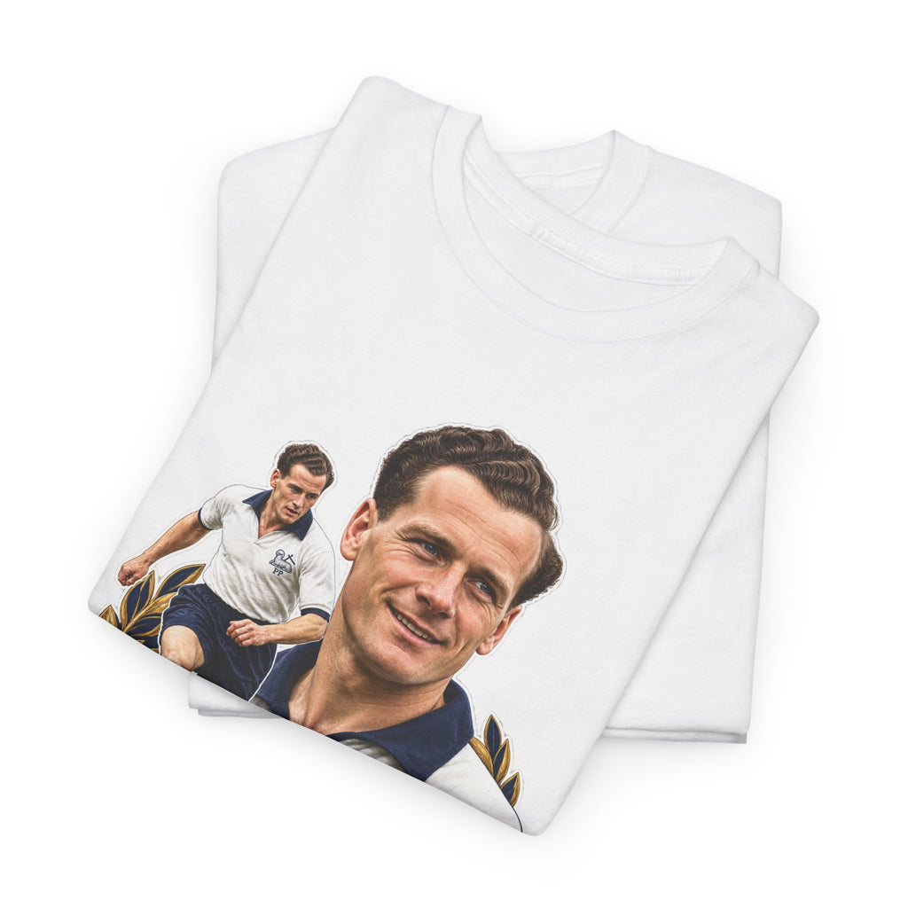 Sir Tom Finney Tribute T-Shirt – Vintage Preston North End & England Football Tee
