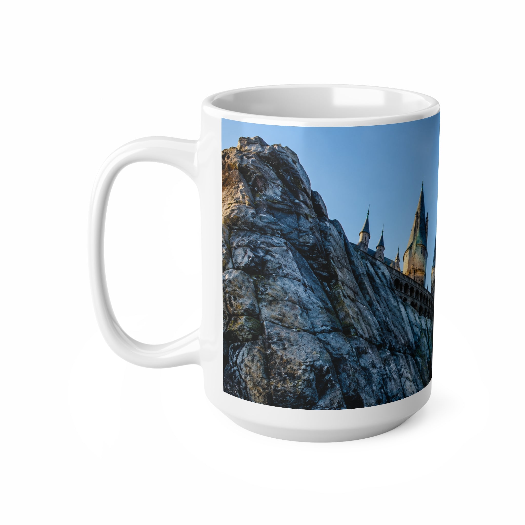 Hogwarts Castle Skyline Coffee Mug — Fantasy Castle Ceramic Mug (11oz & 15oz)