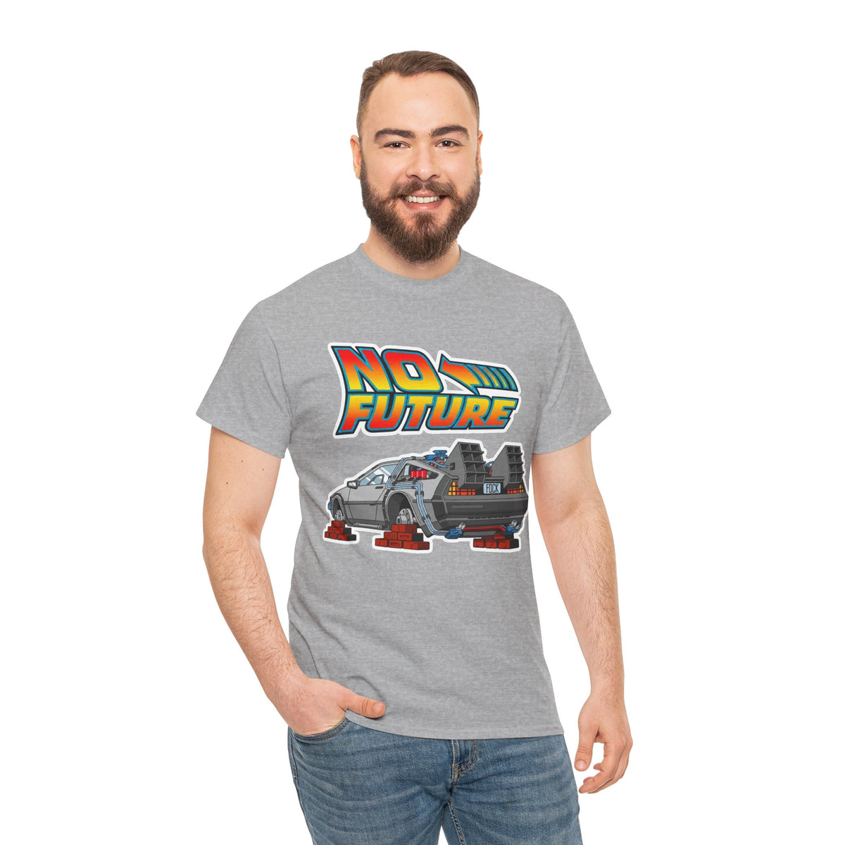 No Future DeLorean Cotton T-Shirt
