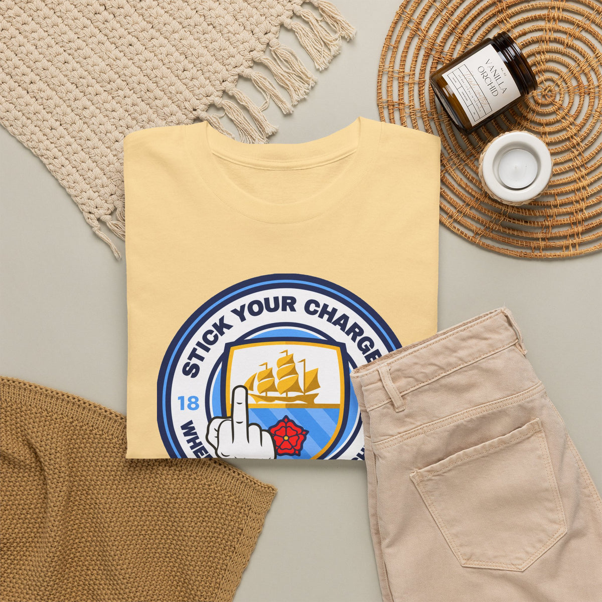 Manchester City "Stick Your Charger Where the Sun Don't Shine" Cotton t-shirt