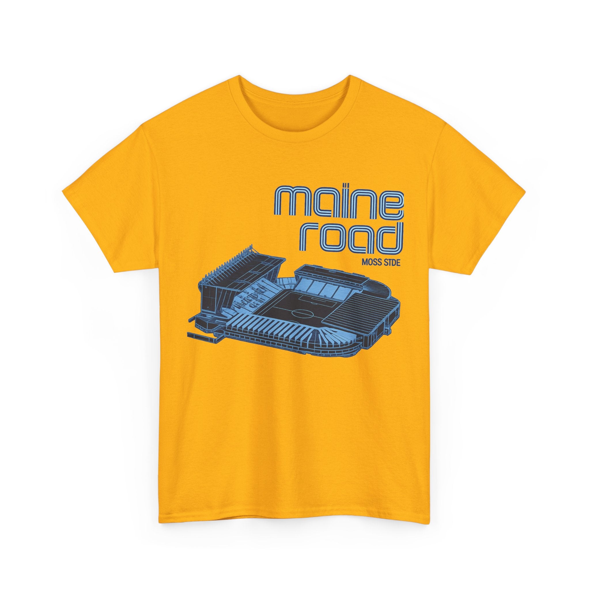 Maine Road Retro Stadium Tee — Vintage Football Arena Graphic Shirt