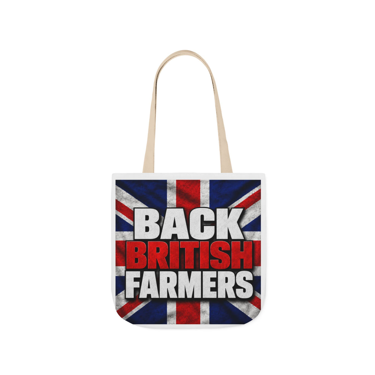 Back British Farmers Canvas Tote Bag — Union Jack Farming Support Tote