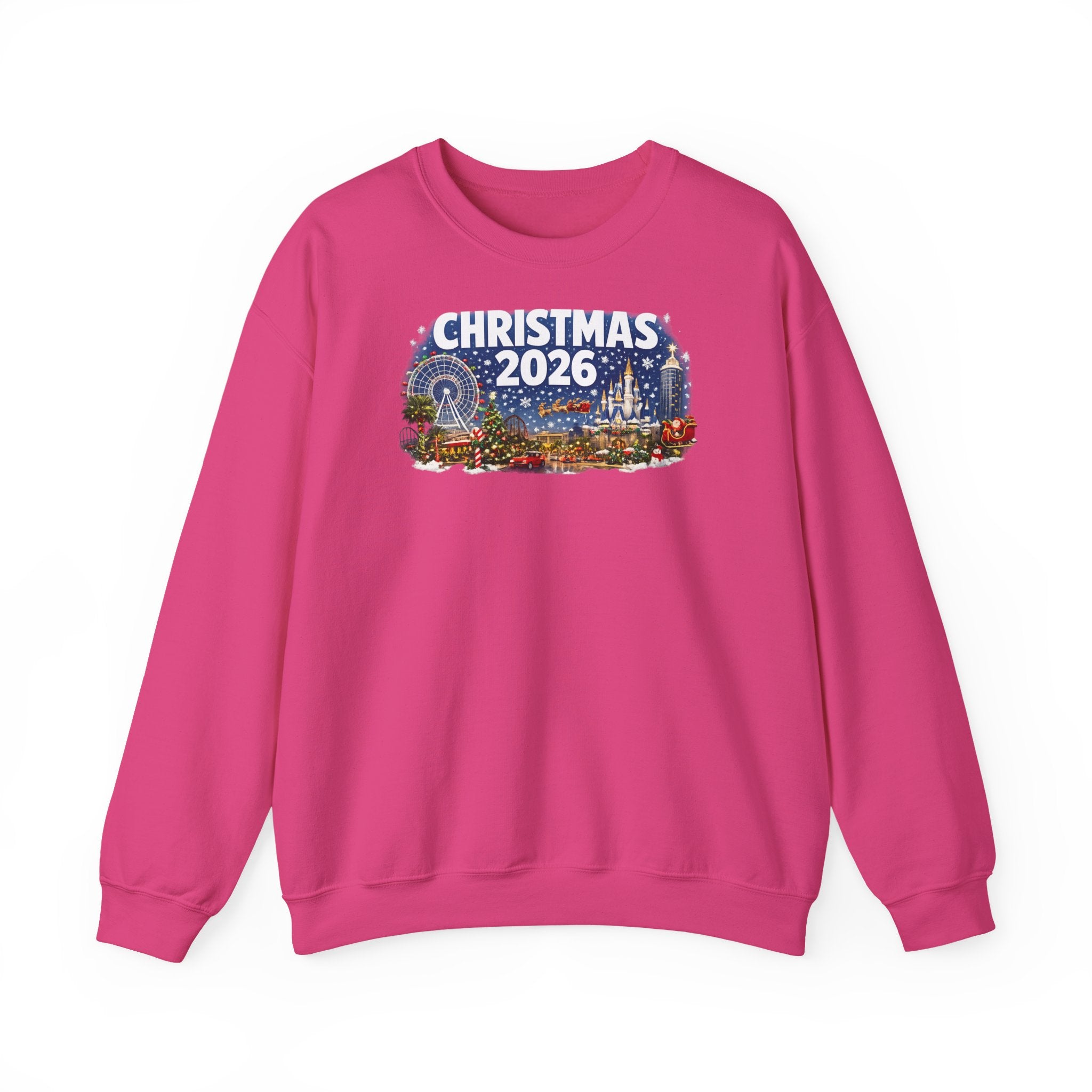 Christmas 2026 Holiday Sweatshirt – Festive Winter Cityscape Crewneck