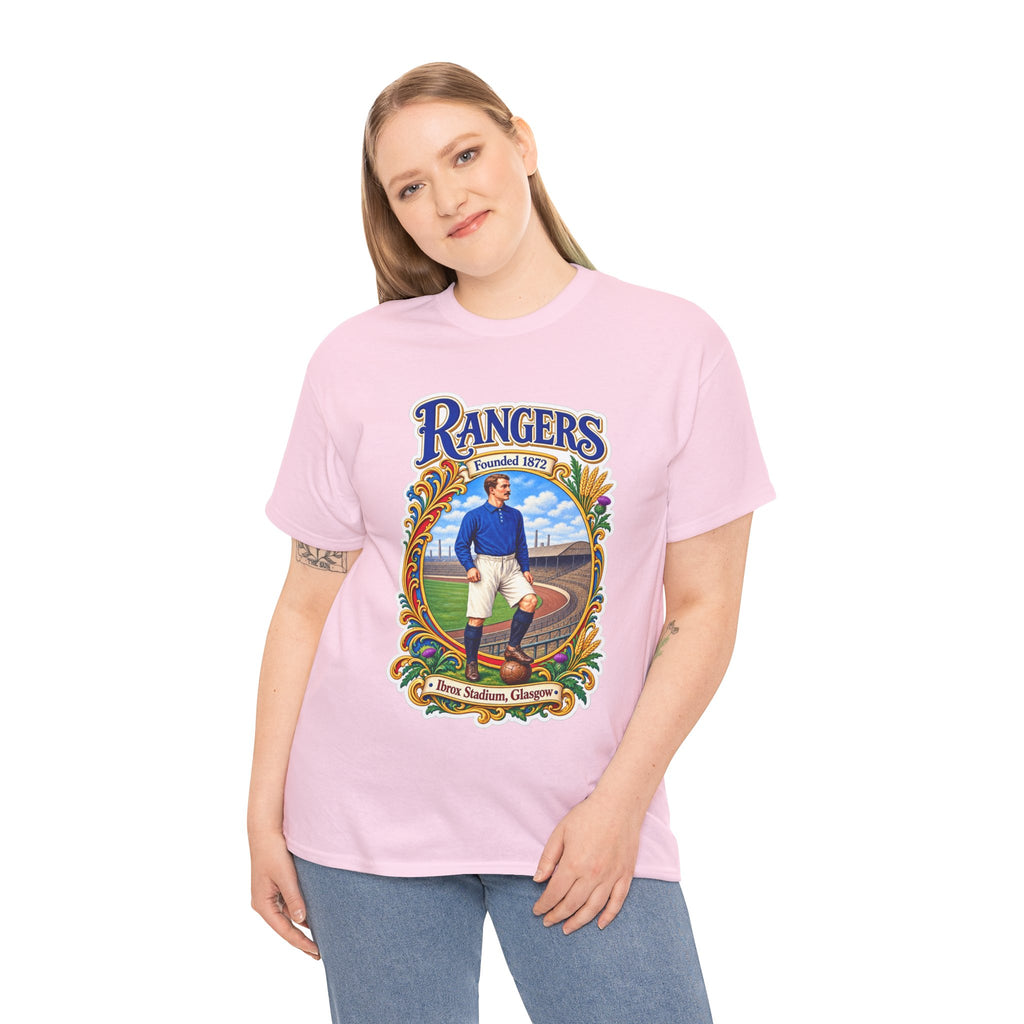 Rangers Retro Player Field Graphic Cotton T-Shirt