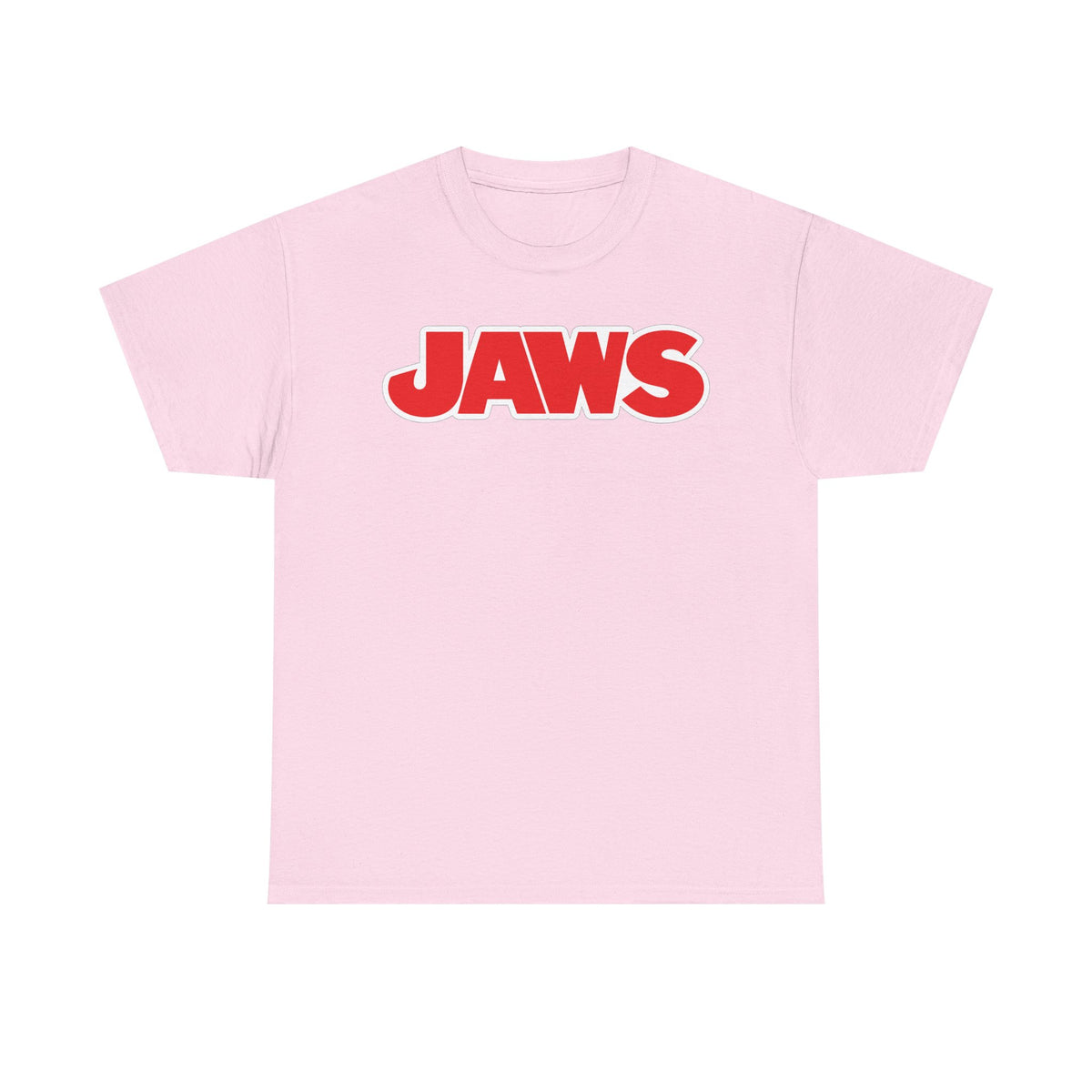 Jaws Logo Tee — Retro Red Movie Graphic T‑Shirt