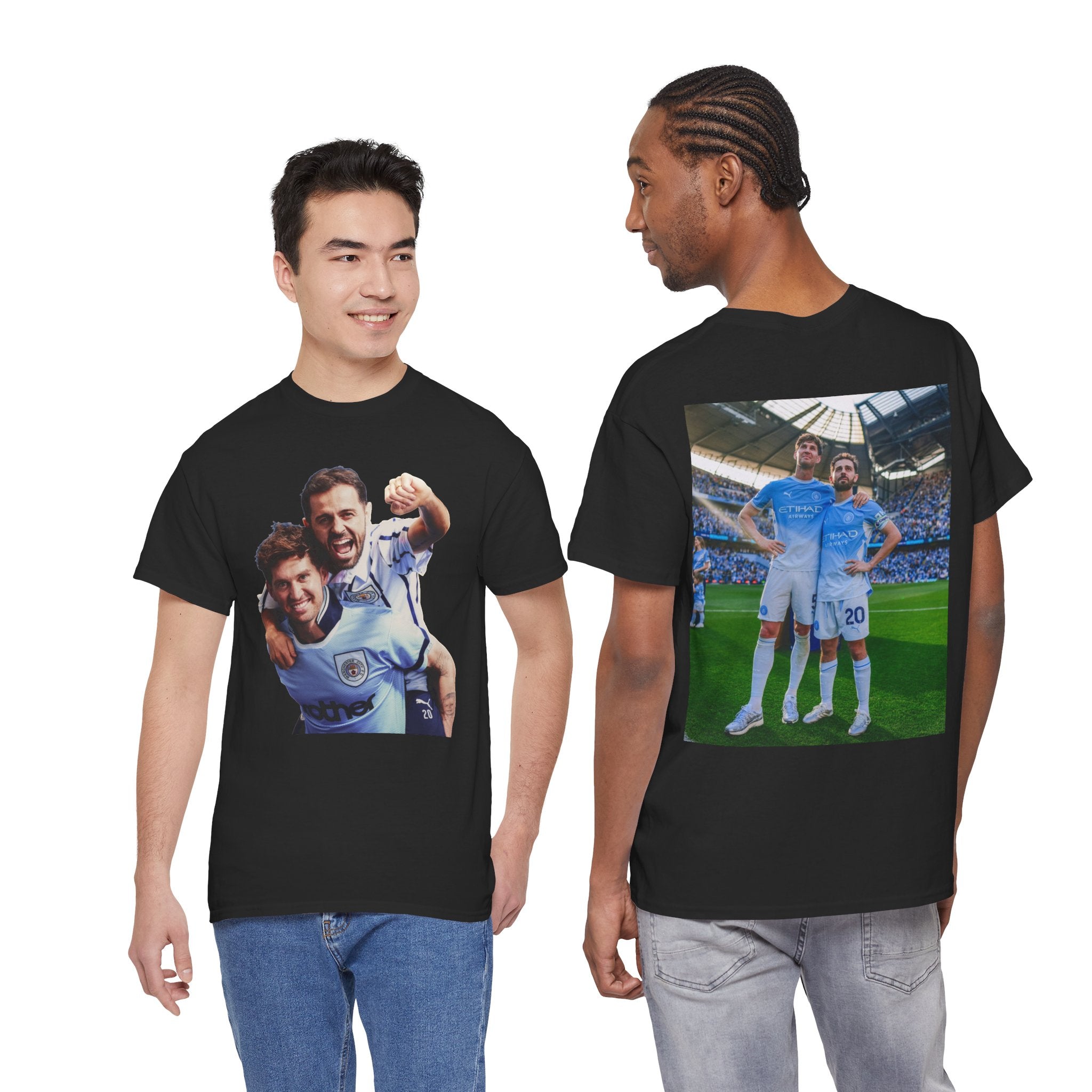 Bernardo Silva & John Stones Manchester City Legends T-Shirt