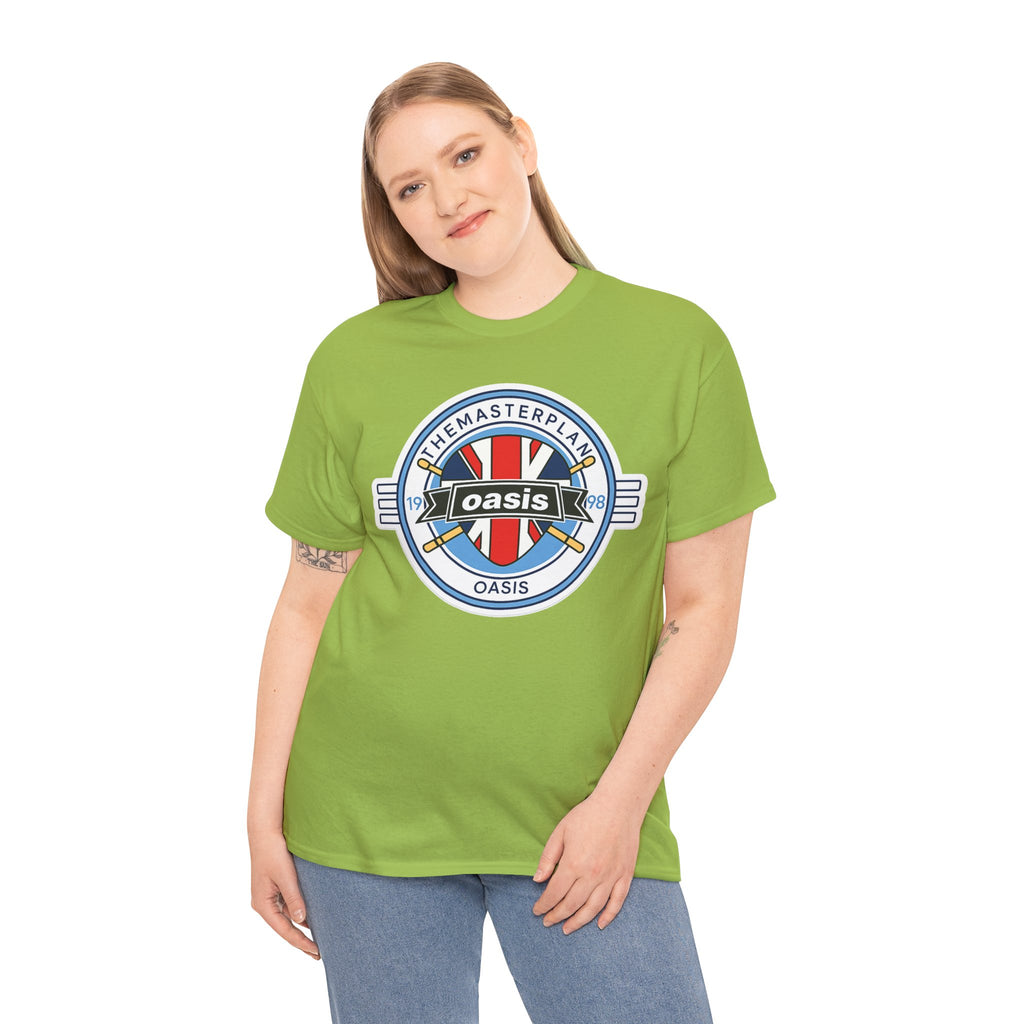 Oasis Union Jack Band Tee – Retro Rock Logo T-Shirt
