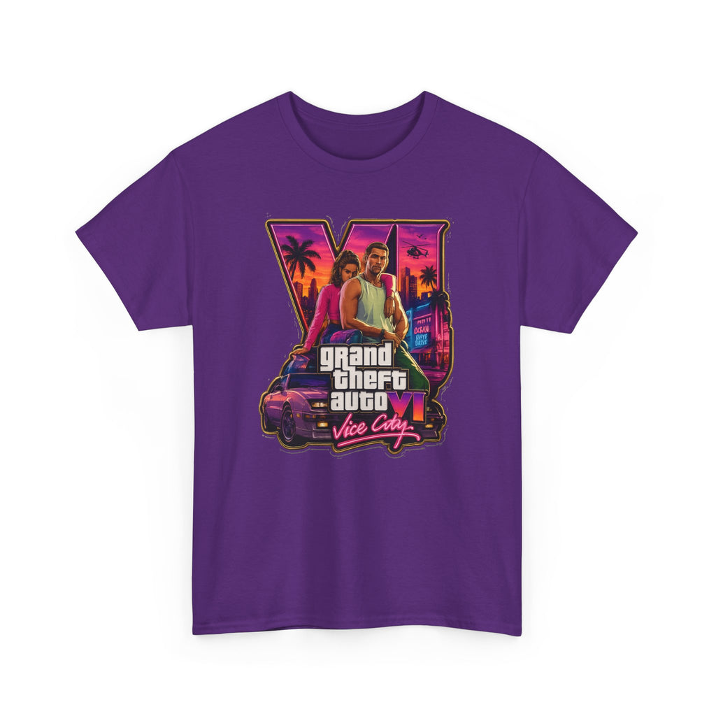 Grand Theft Auto Vice City Retro Logo Tee / Cotton T-Shirt