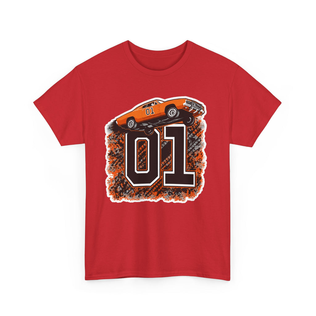 Dukes of Hazzard Inspired Race Car '01' Graphic Tee