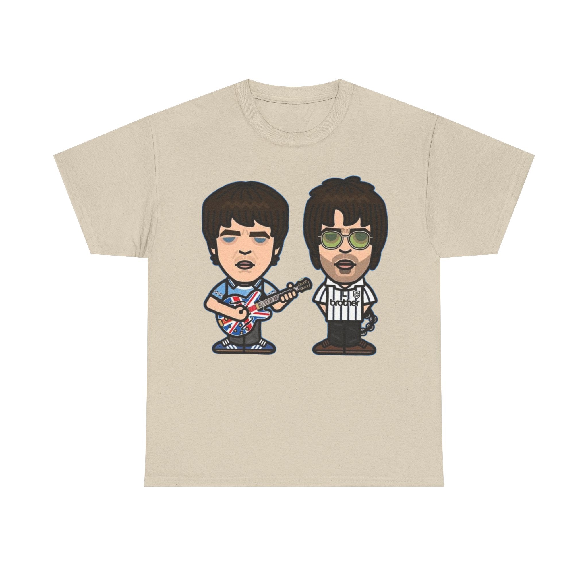 Oasis Noel & Liam Cartoon Rock Duo T-Shirt