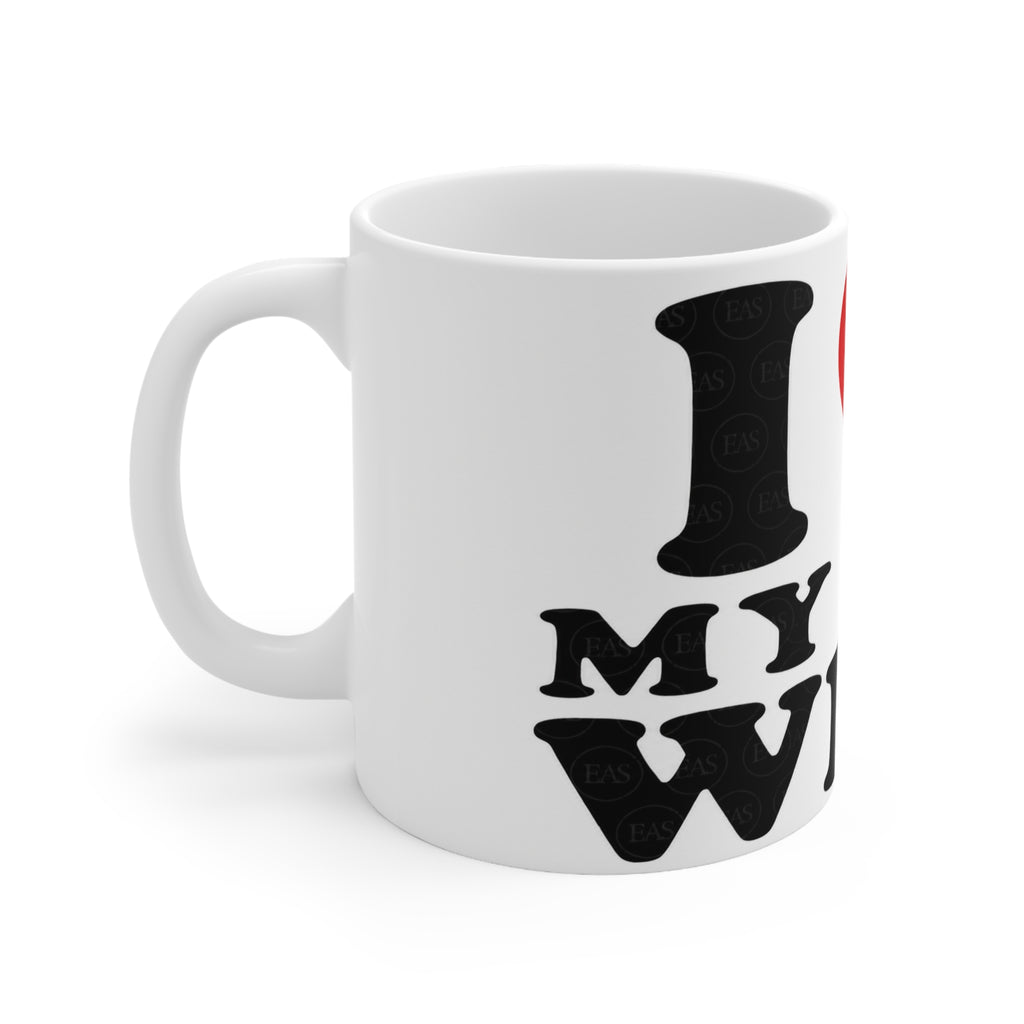 I  My Hot Wifey Ceramic Coffee Mug — 11oz & 15oz Romantic Gift