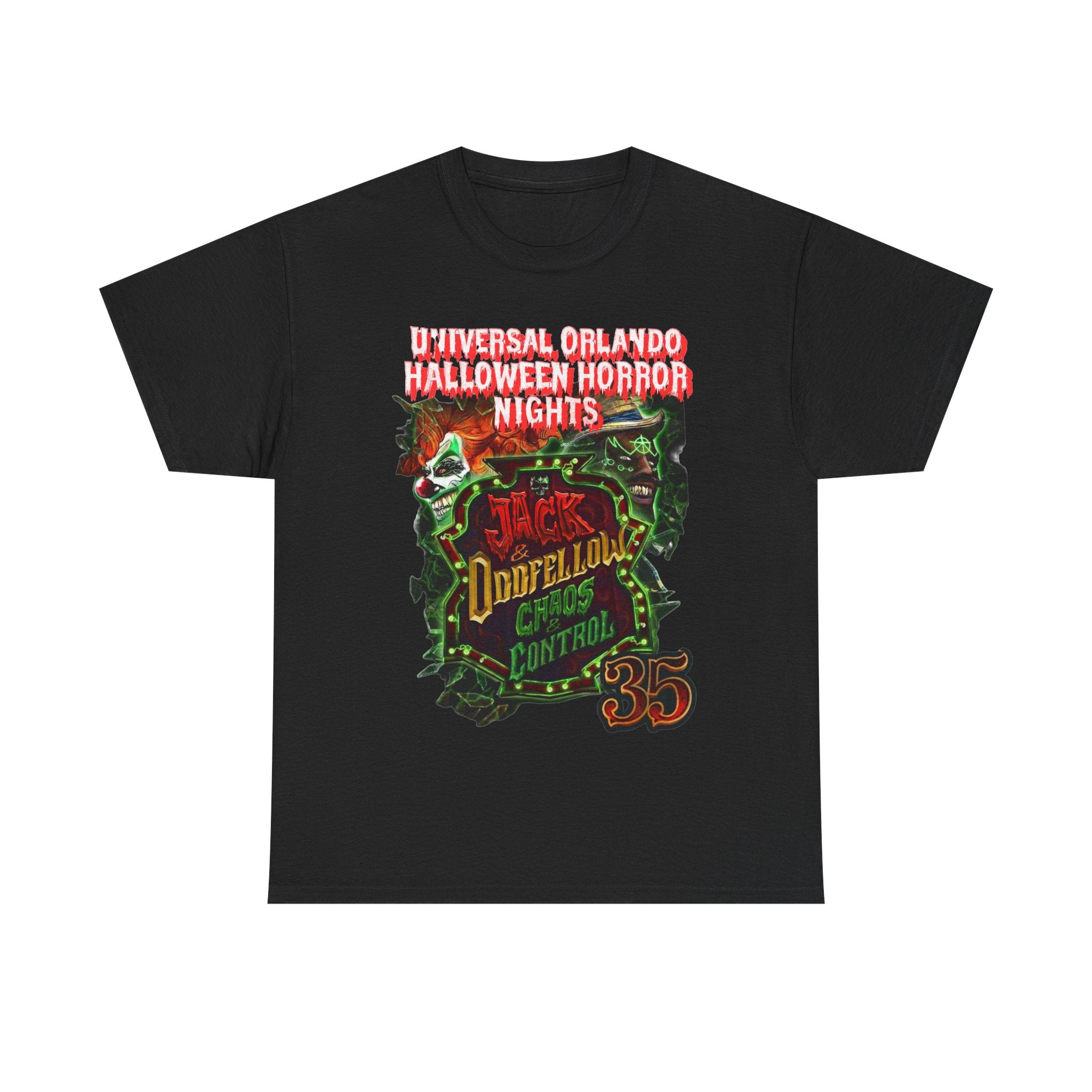 Universal Orlando Halloween Horror Nights 35 Jack Doofellolux Chaos Control T-Shirt