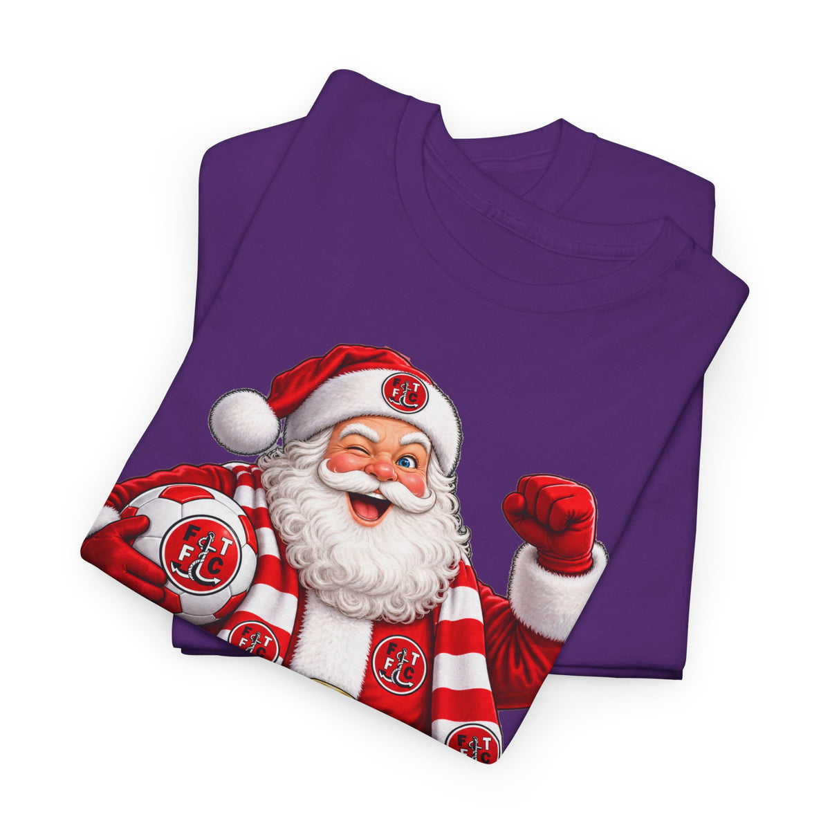 Santa Is a Fleetwood Fan Cotton T-Shirt