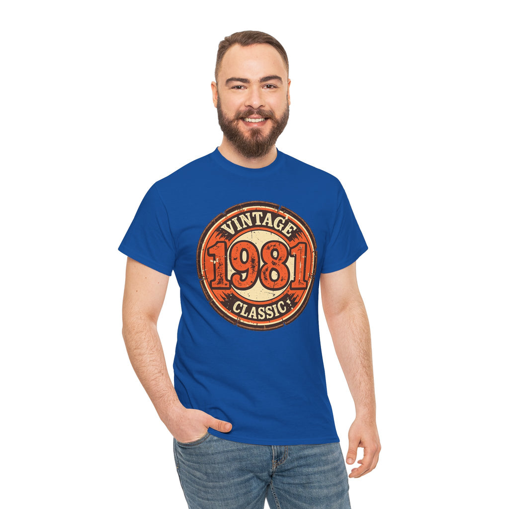 Vintage 1981 Classic T-Shirt — Retro Birthday Tee