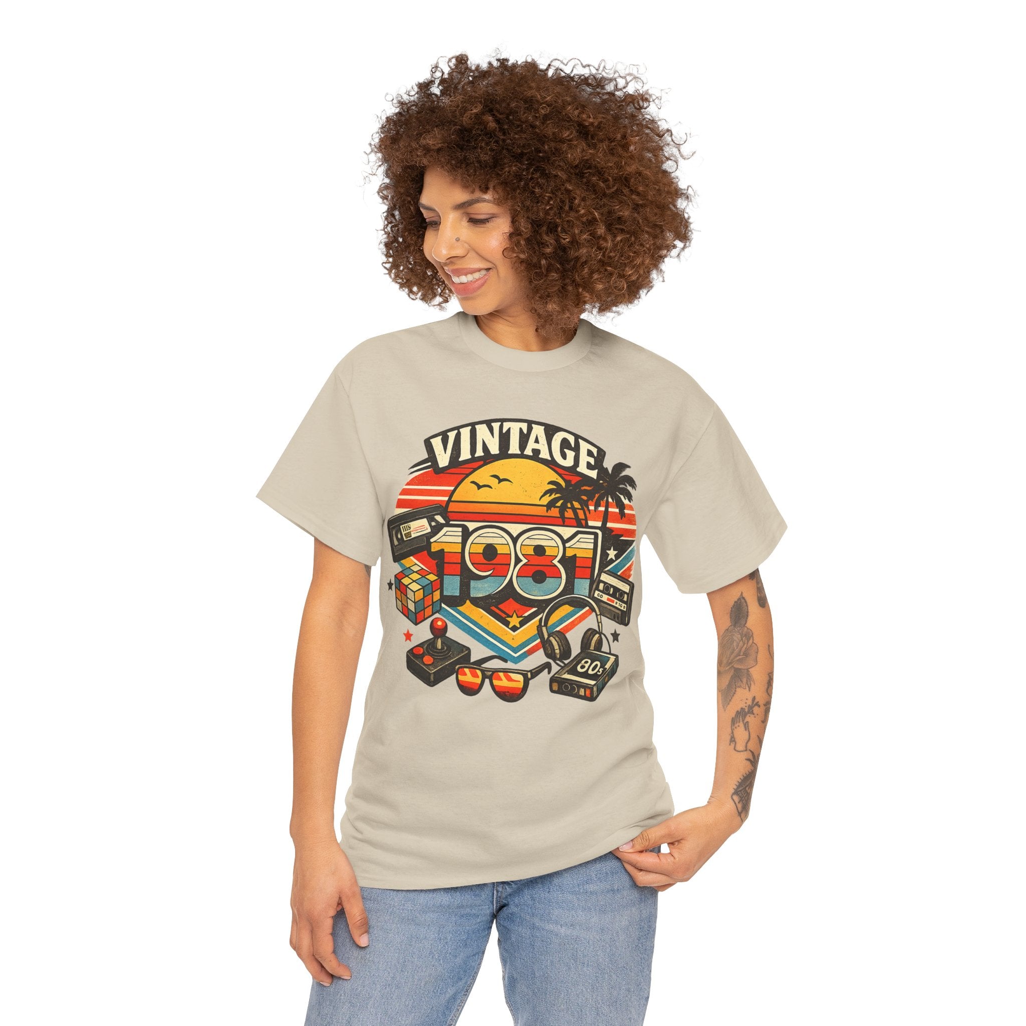 Vintage 1981 Retro Tee — 80s Nostalgia Graphic T-Shirt