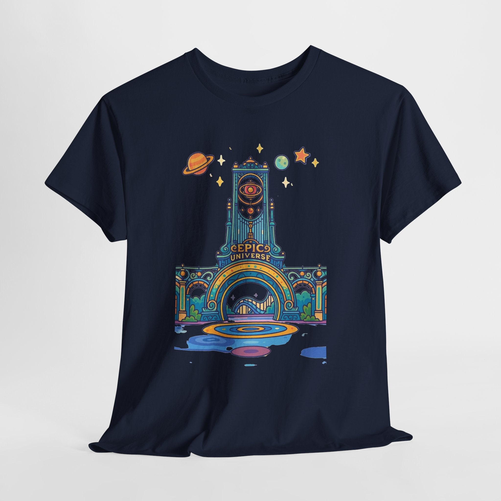 Universal Studios Family Vacation T-Shirt — Retro Space Theater Graphic Tee