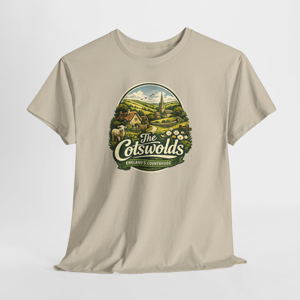 Cotswolds Vintage Landscape T‑Shirt — The Cotswolds Countryside Tee