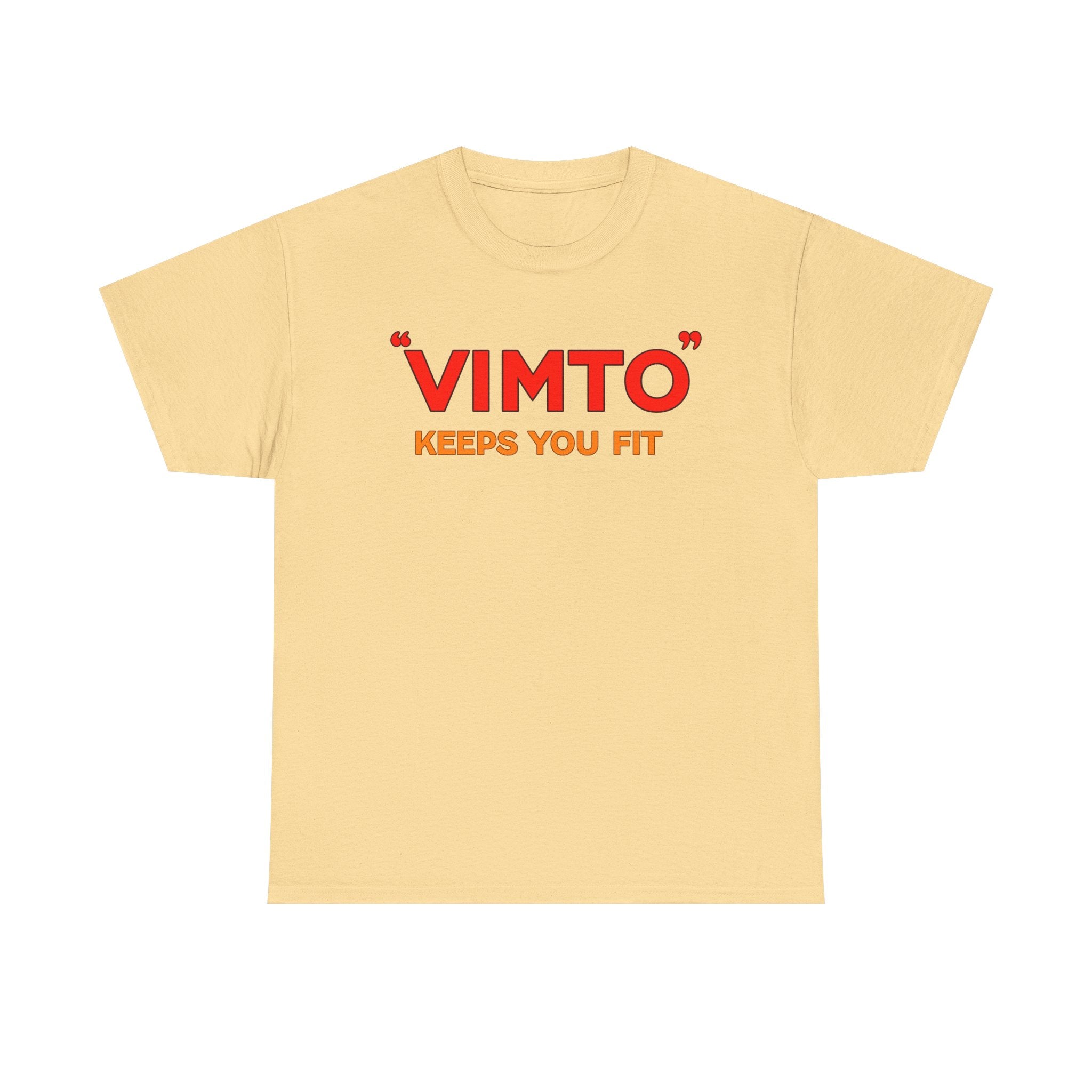 VIMTO "Keeps You Fit" Graphic Tee — Retro Beverage Logo T-Shirt