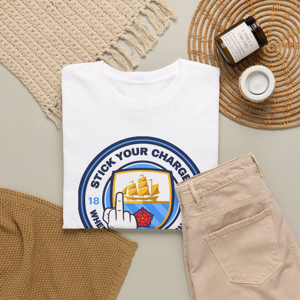 Manchester City "Stick Your Charger Where the Sun Don't Shine" Cotton t-shirt