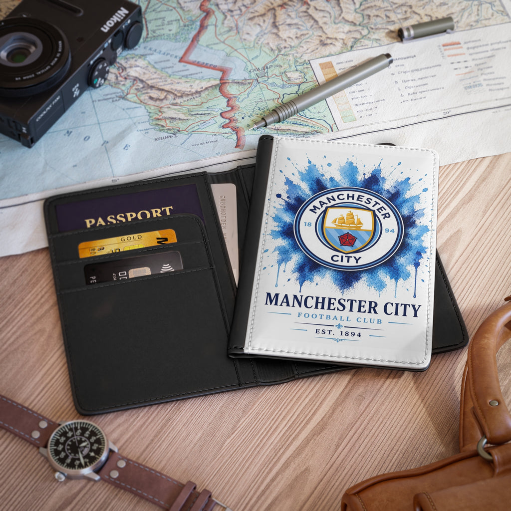 Manchester City Passport Cover — Football Club Travel Wallet