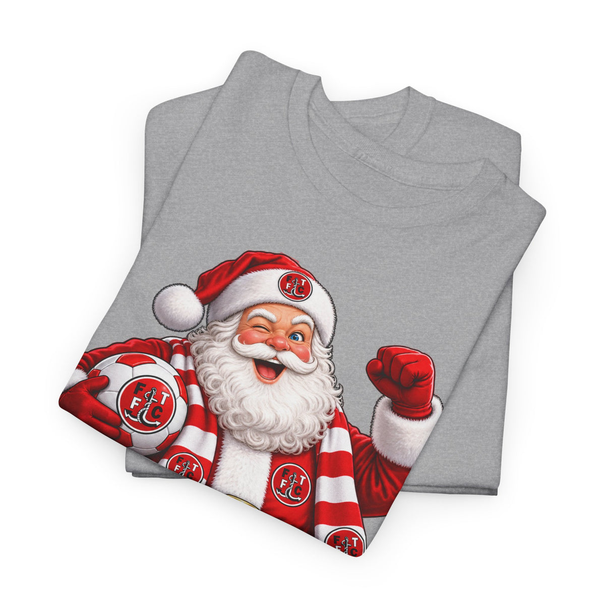 Santa Is a Fleetwood Fan Cotton T-Shirt