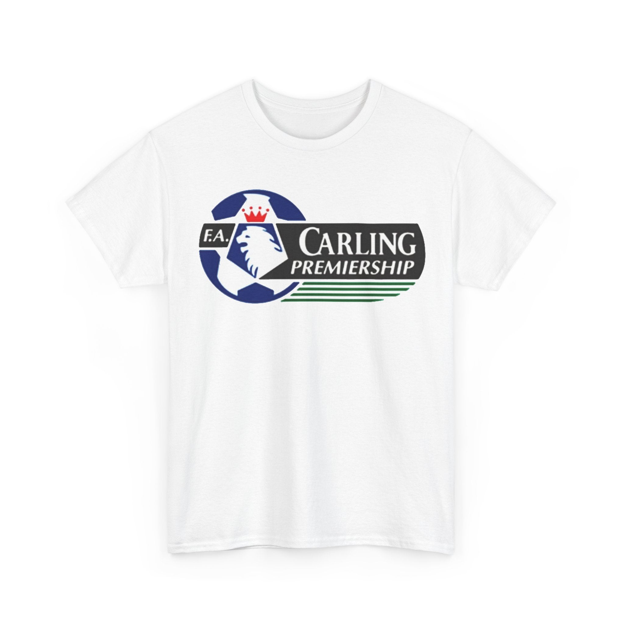 Carling Premiership Soccer Logo Tee — Vintage Football T‑Shirt