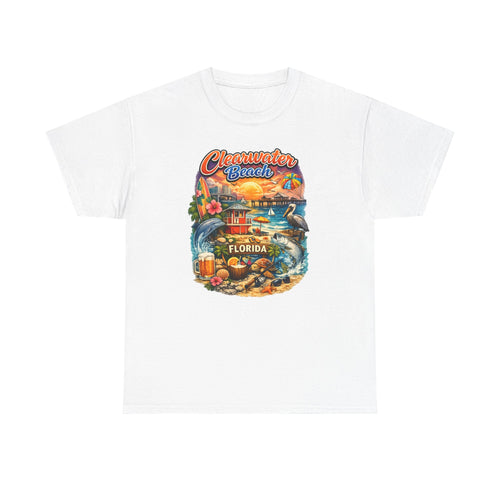 Clearwater Beach Florida Vintage Vacation T-Shirt