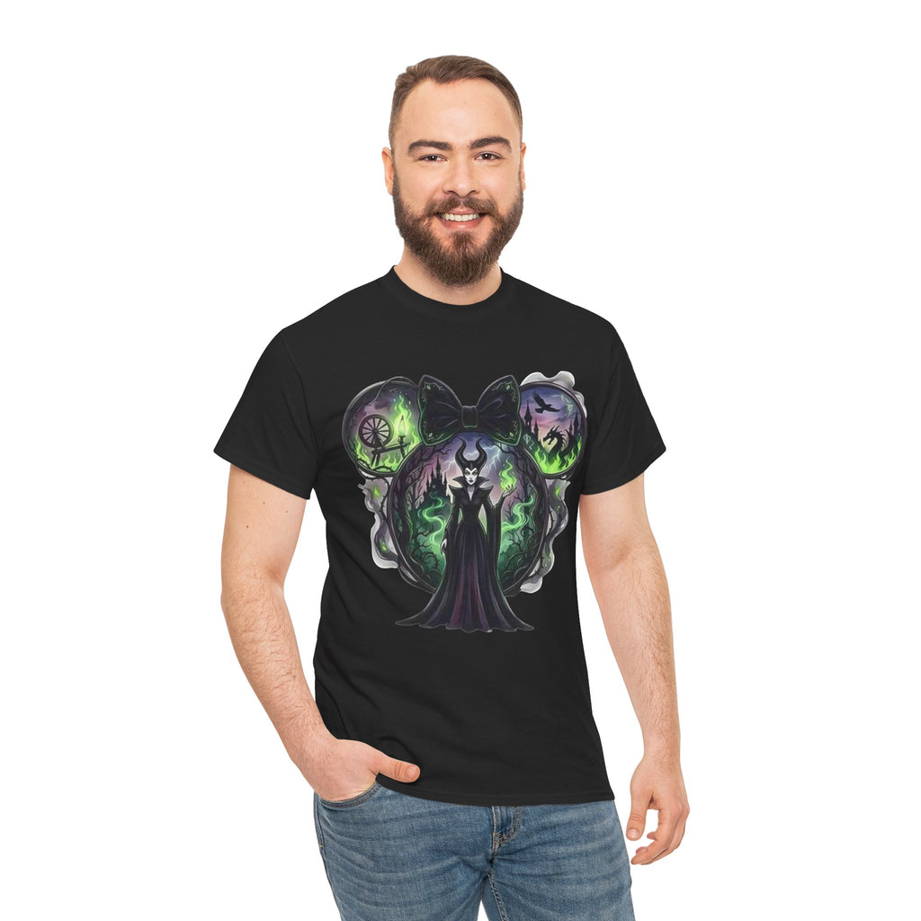 Maleficent Haunted Mouse Skull T-Shirt — Dark Fairytale Villain Tee
