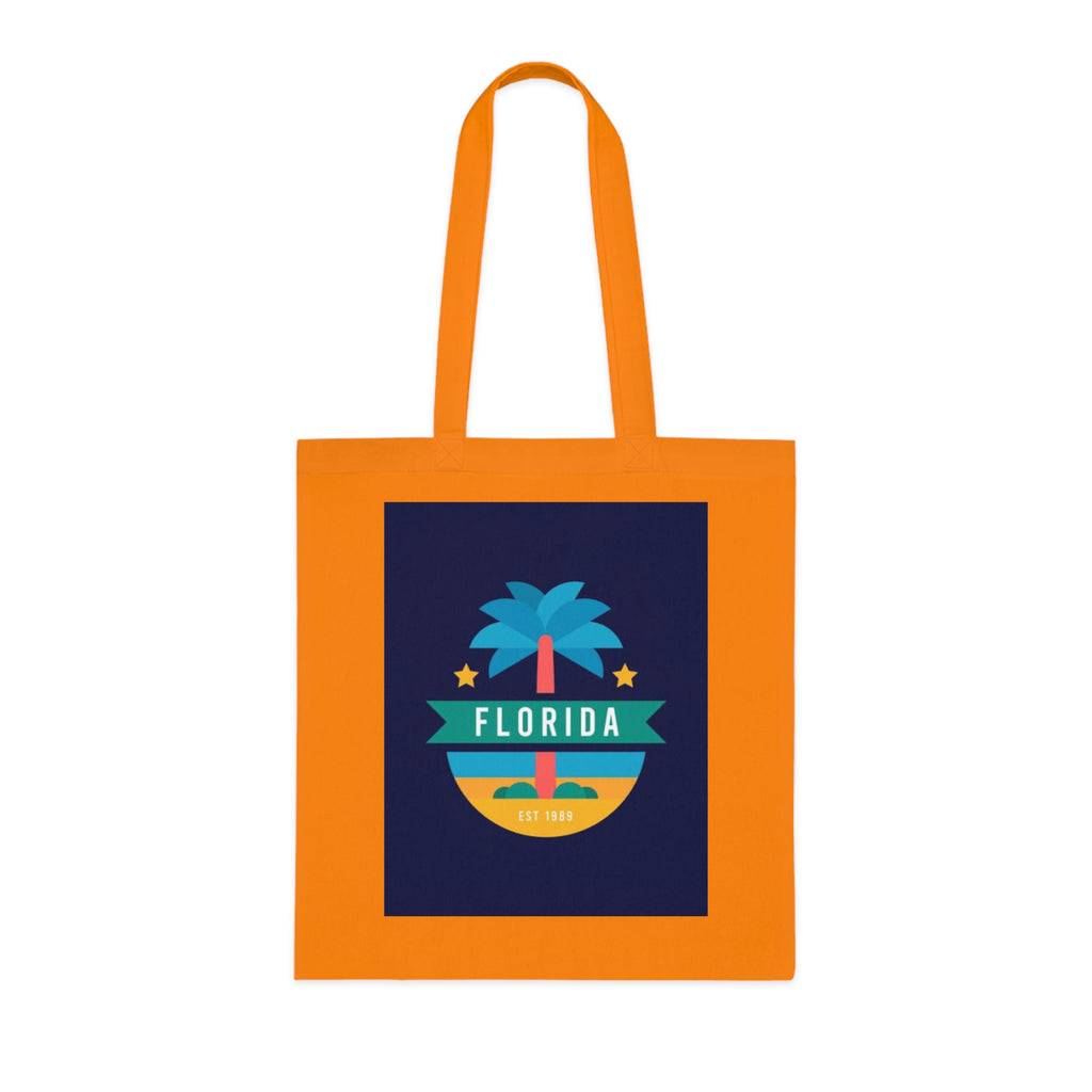Florida Palm Beach Tote Bag – Retro State Travel Cotton Tote