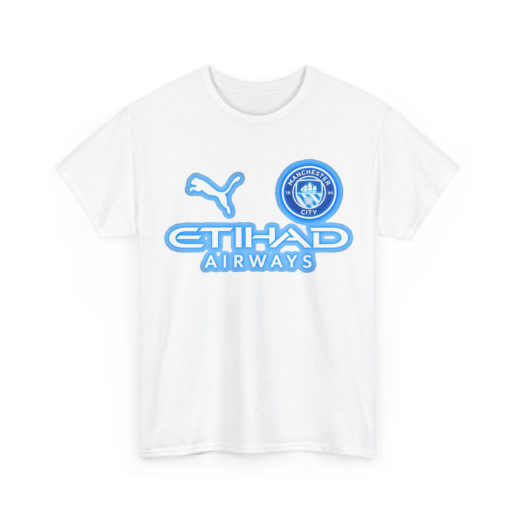 Manchester City Inspired Etihad Airways Logo Tee