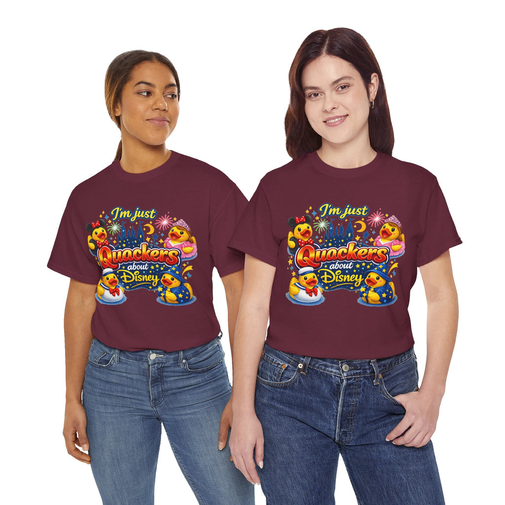 Quackers About Disney Rubber Duck Tee — "I'm Just Quackers About Disney" Graphic T-Shirt