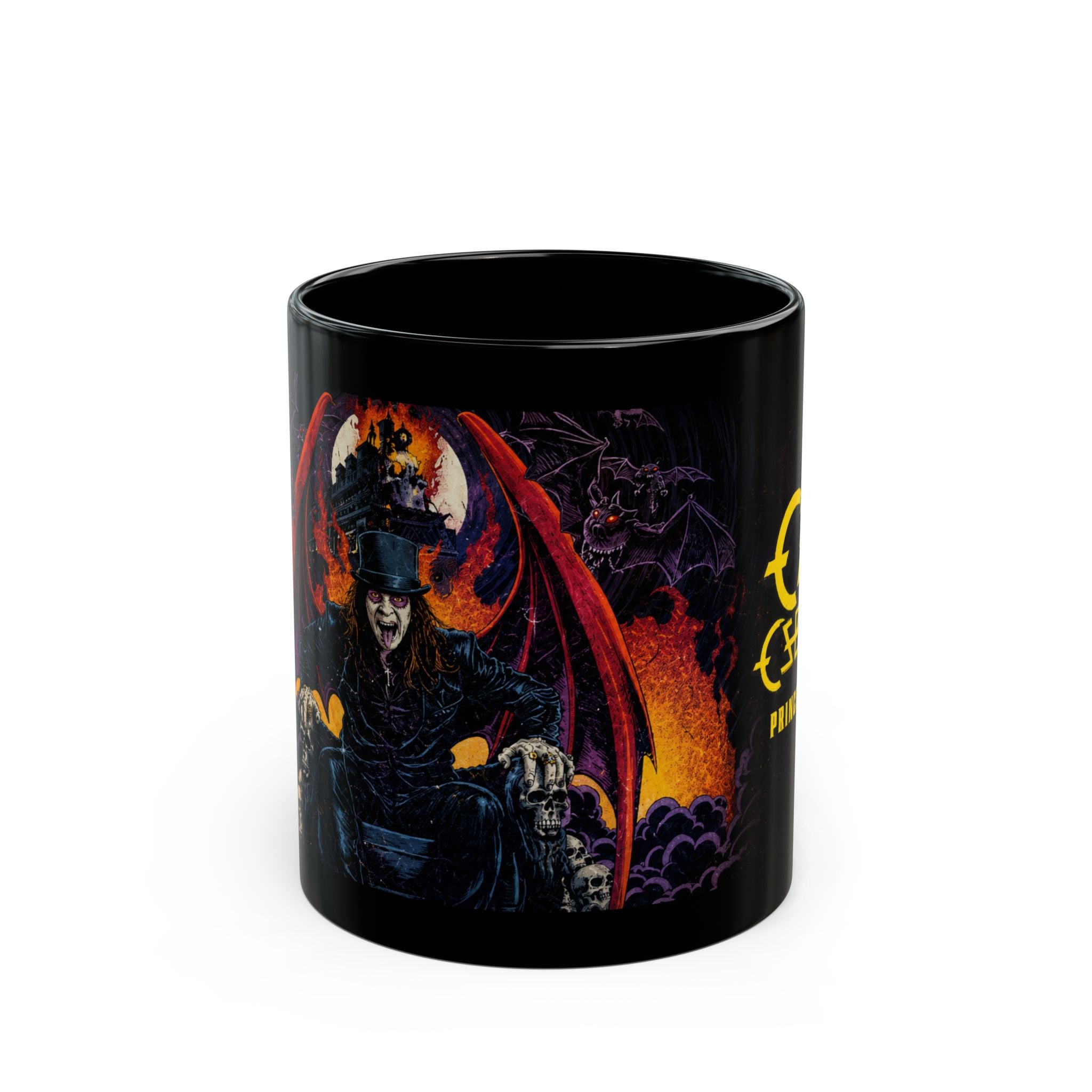 Ozzy Osbourne "Prince of Darkness" Black Mug — Rock Band Coffee Cup