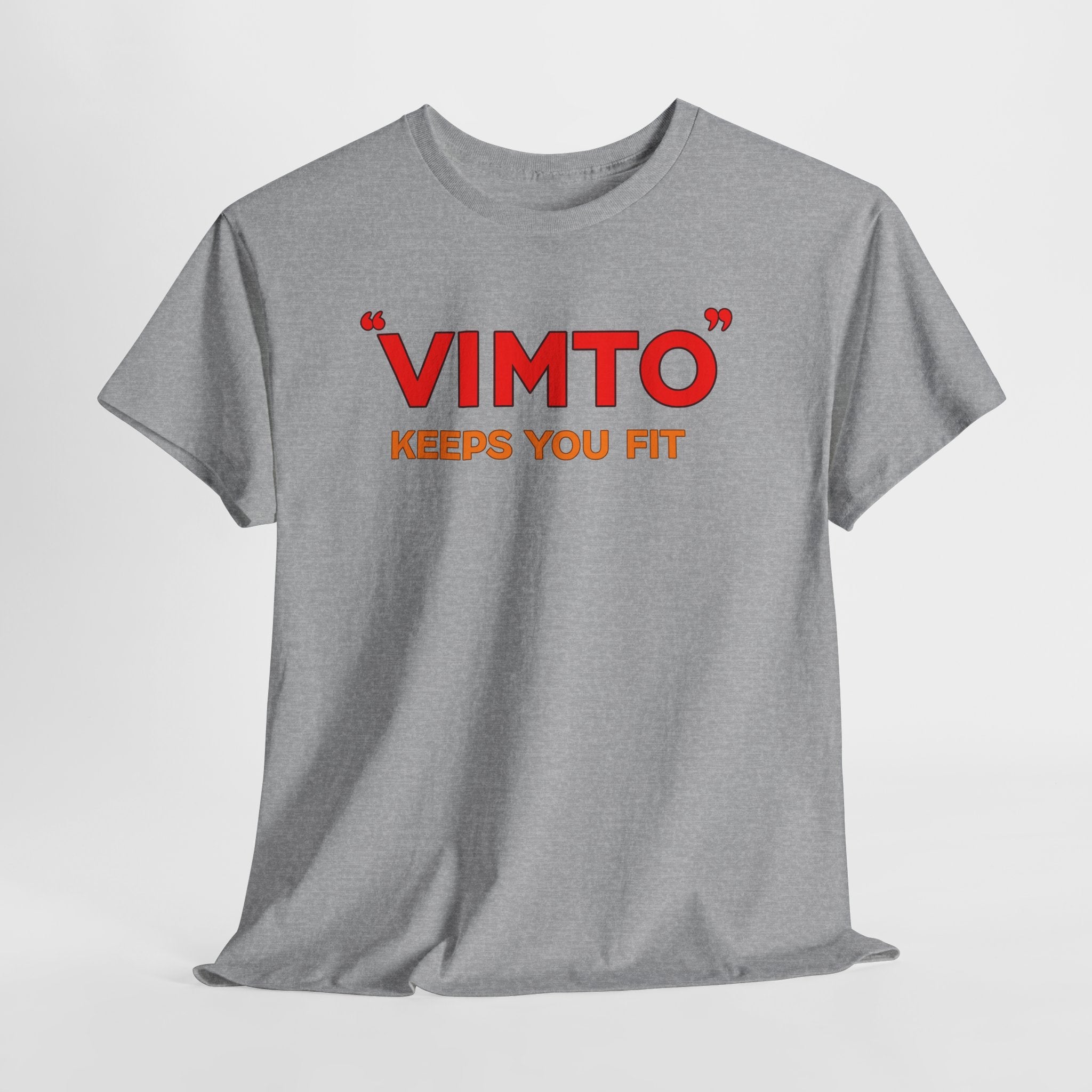VIMTO "Keeps You Fit" Graphic Tee — Retro Beverage Logo T-Shirt