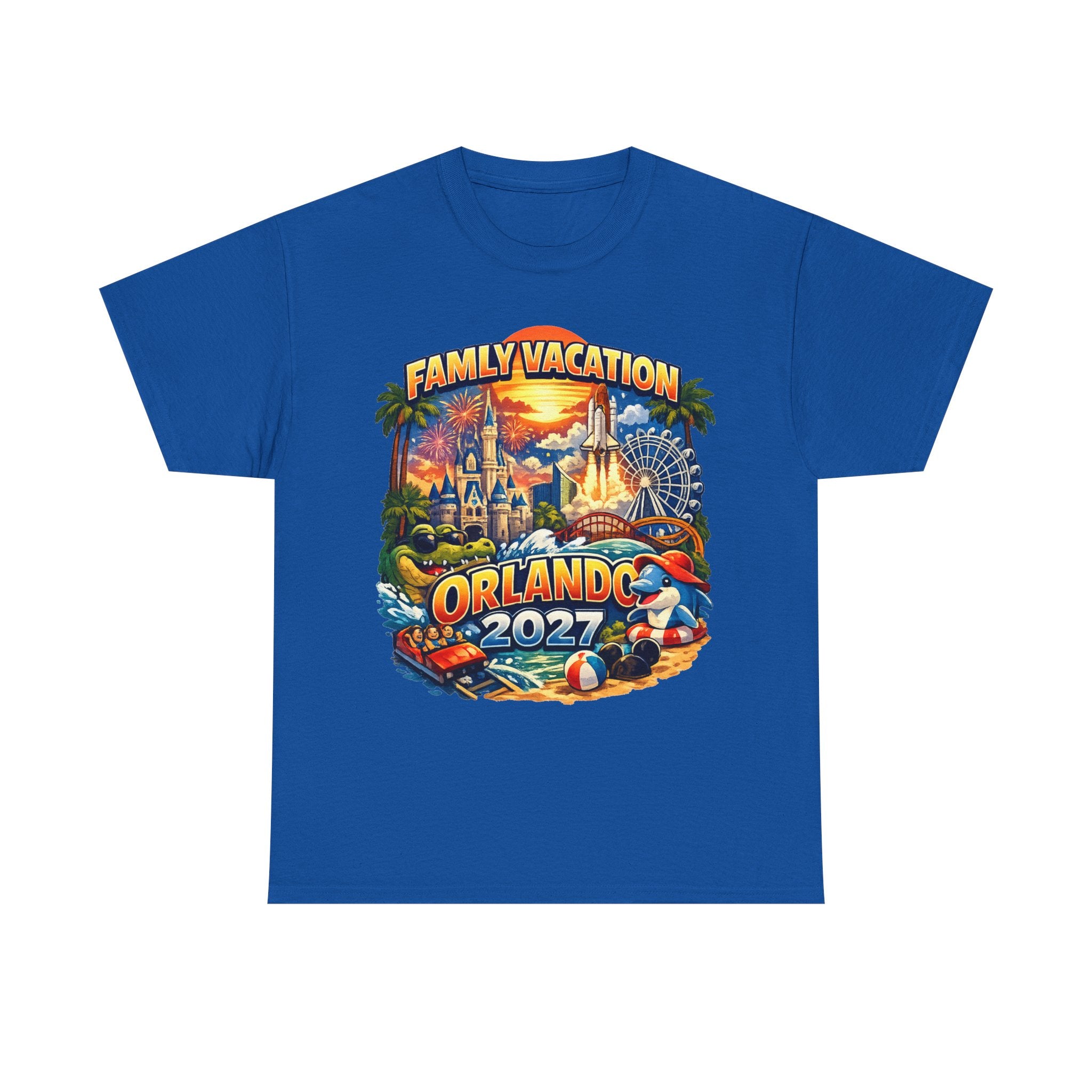 Family Vacation Orlando 2027 T-Shirt — Vintage Theme Park Souvenir Tee