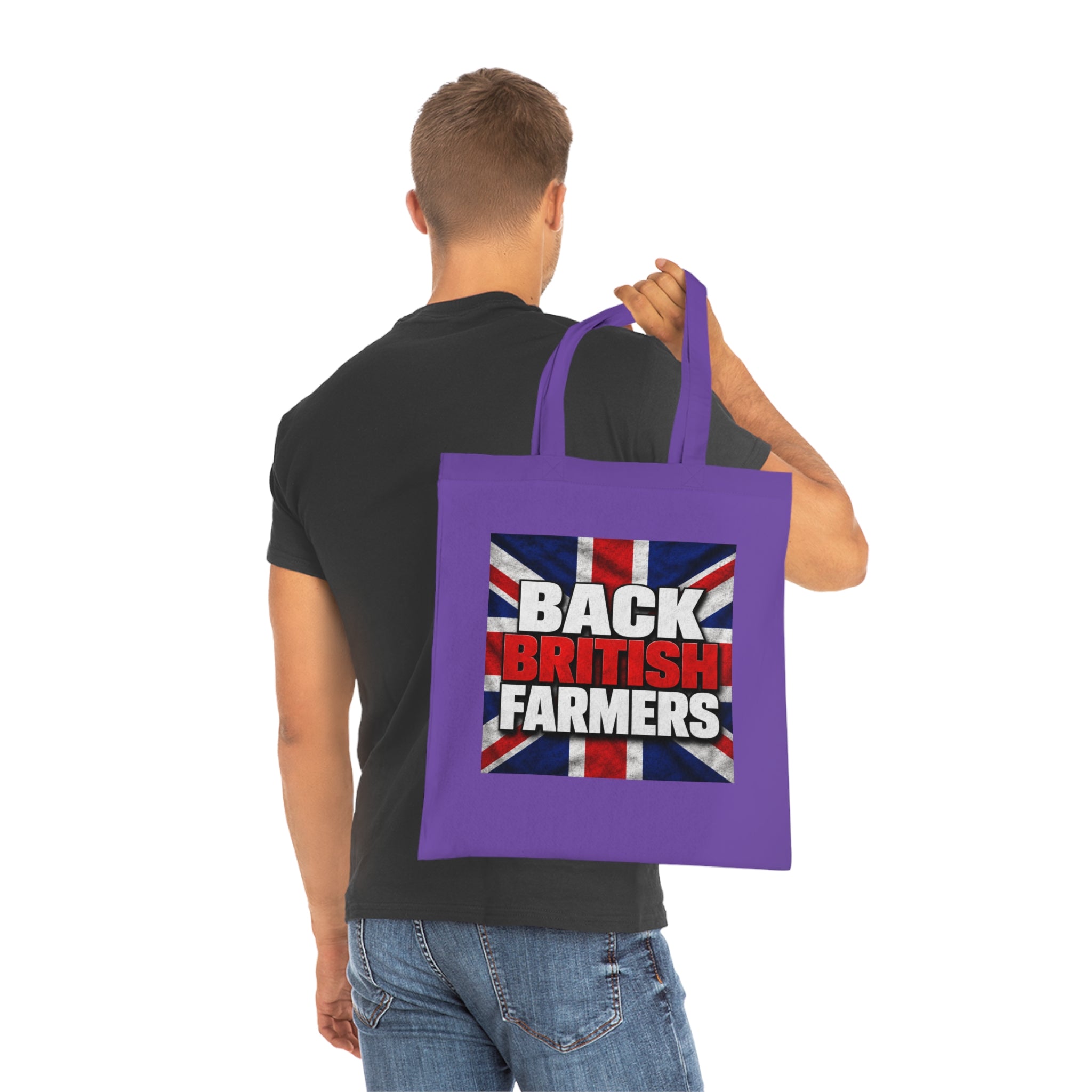 Back British Farmers Tote Bag — Union Jack Cotton Shopper