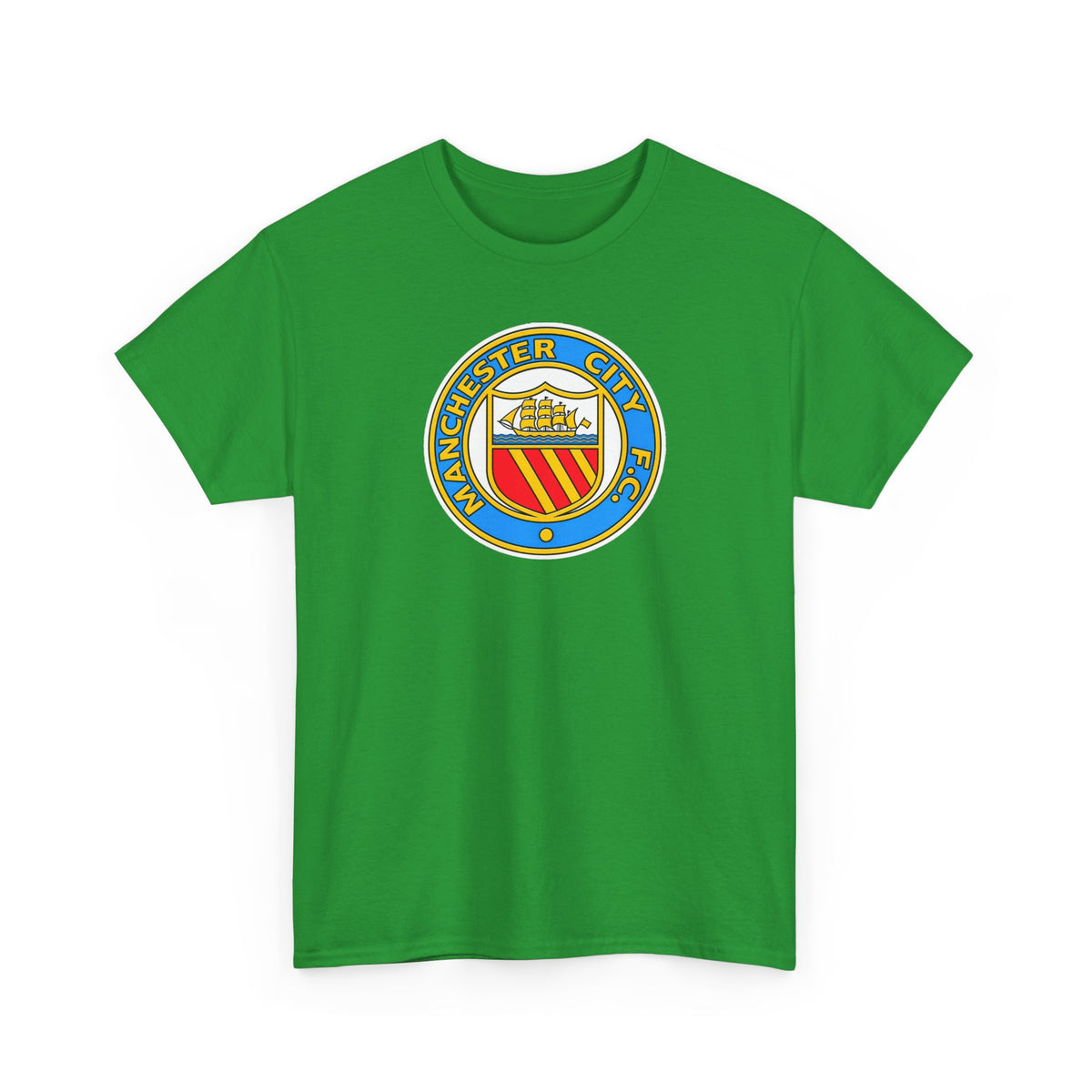 Manchester City Retro Crest Cotton T-Shirt
