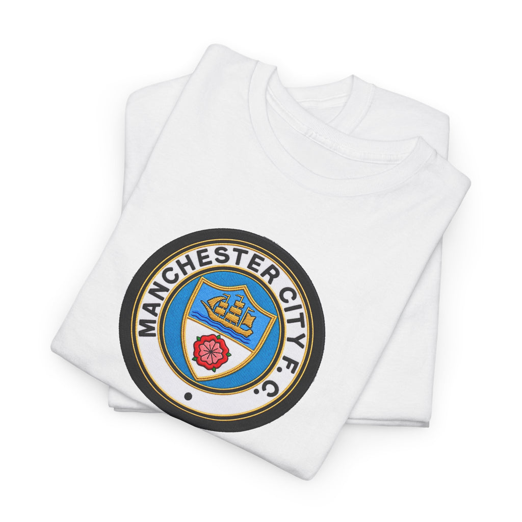 Manchester City inspired Unisex Heavy Cotton Tee