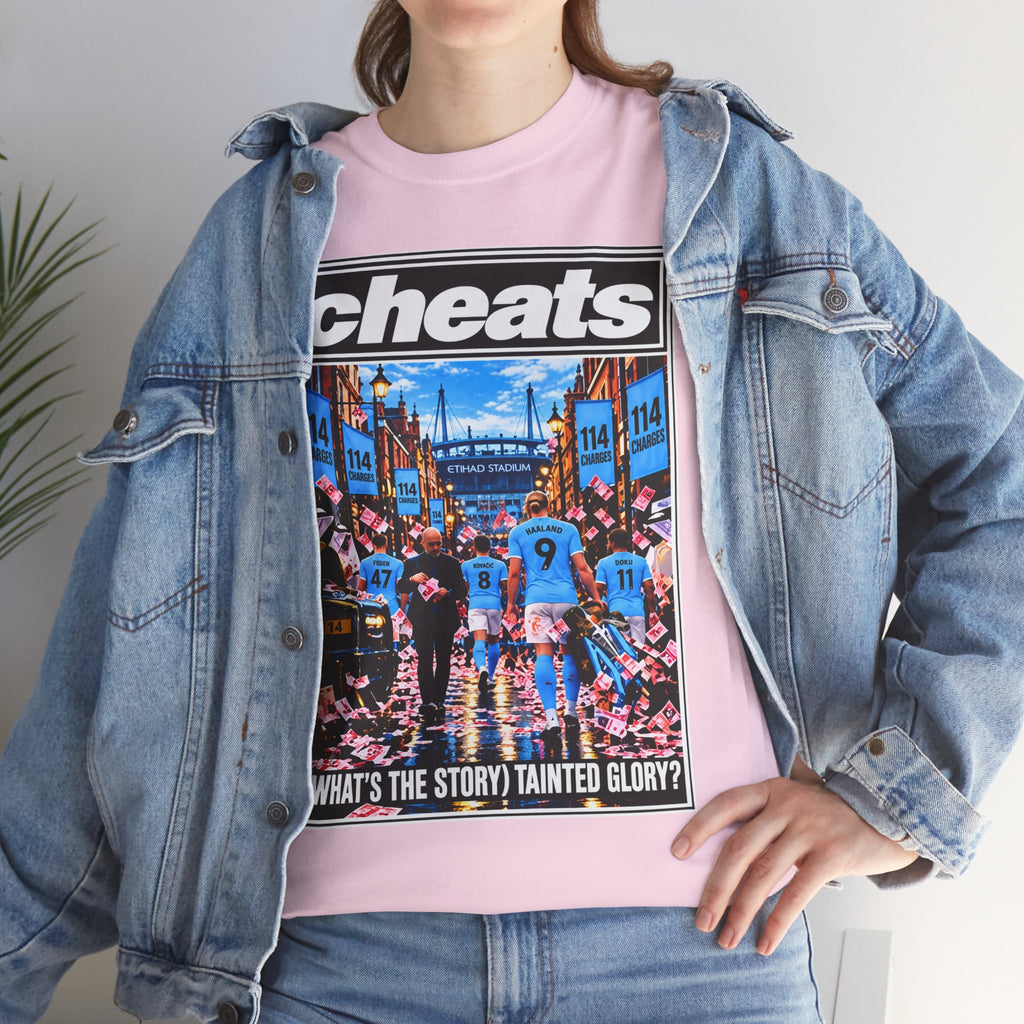Cheats “What’s the Story? Tainted Glory?” Sports Graphic Cotton T-Shirt