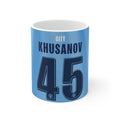Manchester City Khusanov Jersey Mug - 'City Khusanov 45' Ceramic Coffee Cup (11oz/15oz)