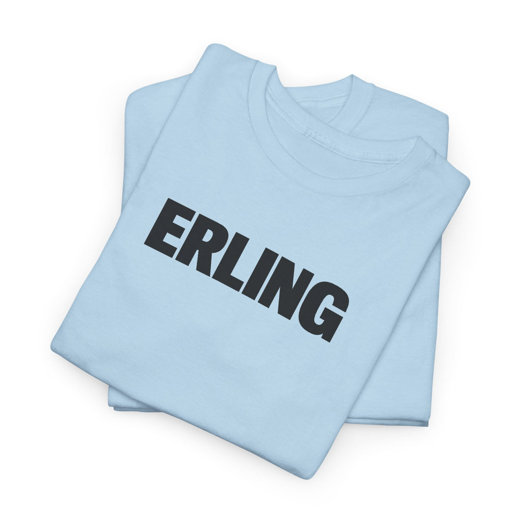 Erling Haaland Name Tee — Minimalist White Graphic T-Shirt