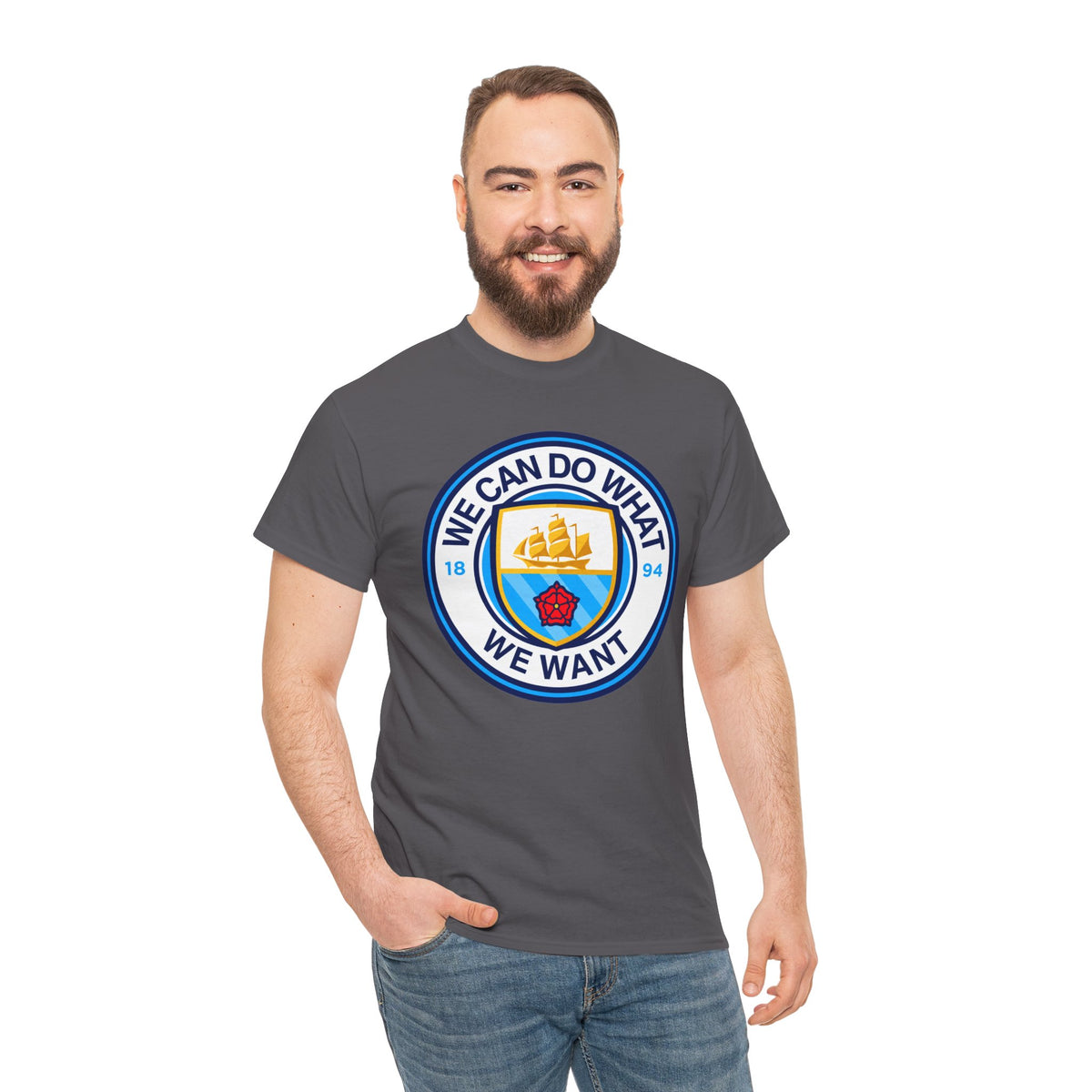 We Can Do What We Want Manchester  City Graphic Cotton T-Shirt