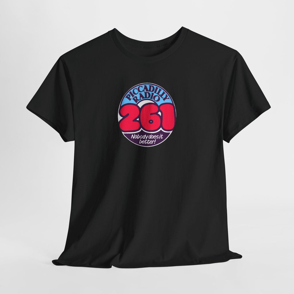 Piccadilly Radio '261' Logo T‑Shirt — Vintage Unofficial Radio Station Graphic Tee