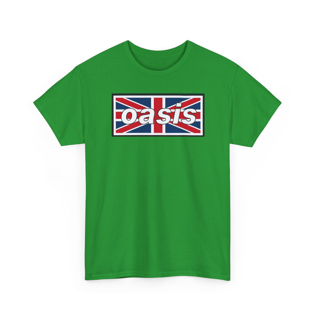 Oasis Union Jack Tee — British Rock Band Vintage-Inspired T-Shirt