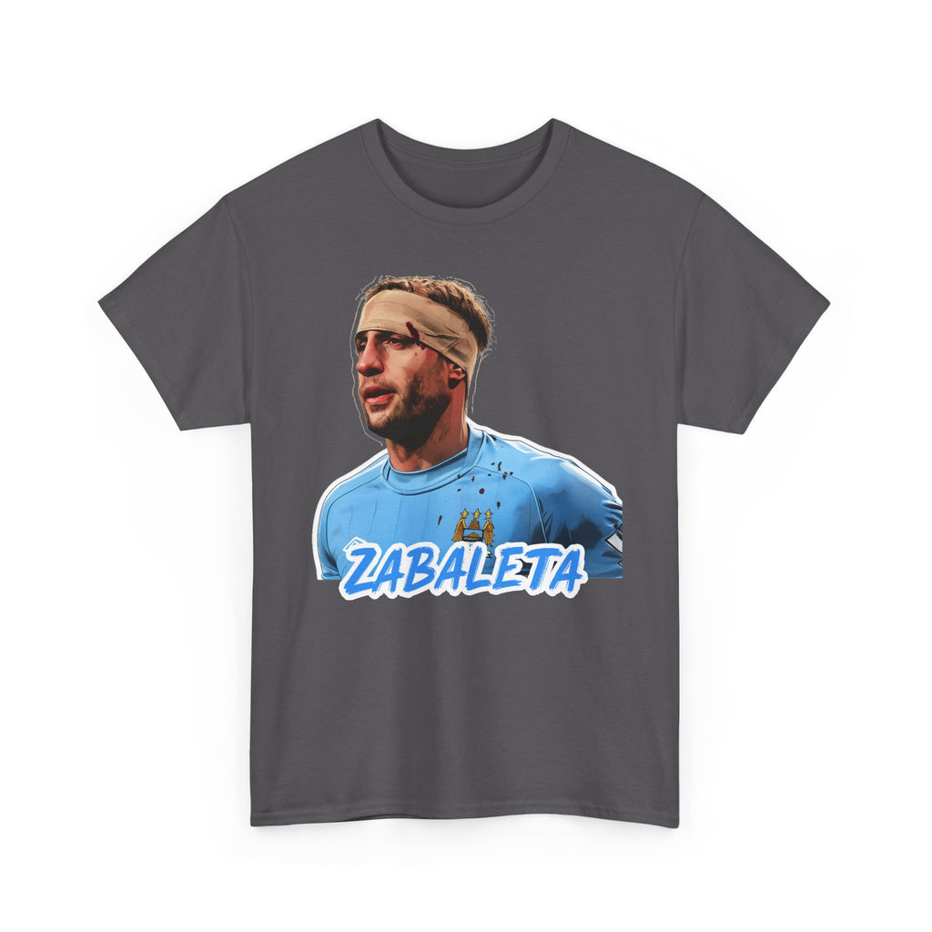 Zabaleta Manchester City Fan Tee — Retro Player Portrait Soccer T‑Shirt