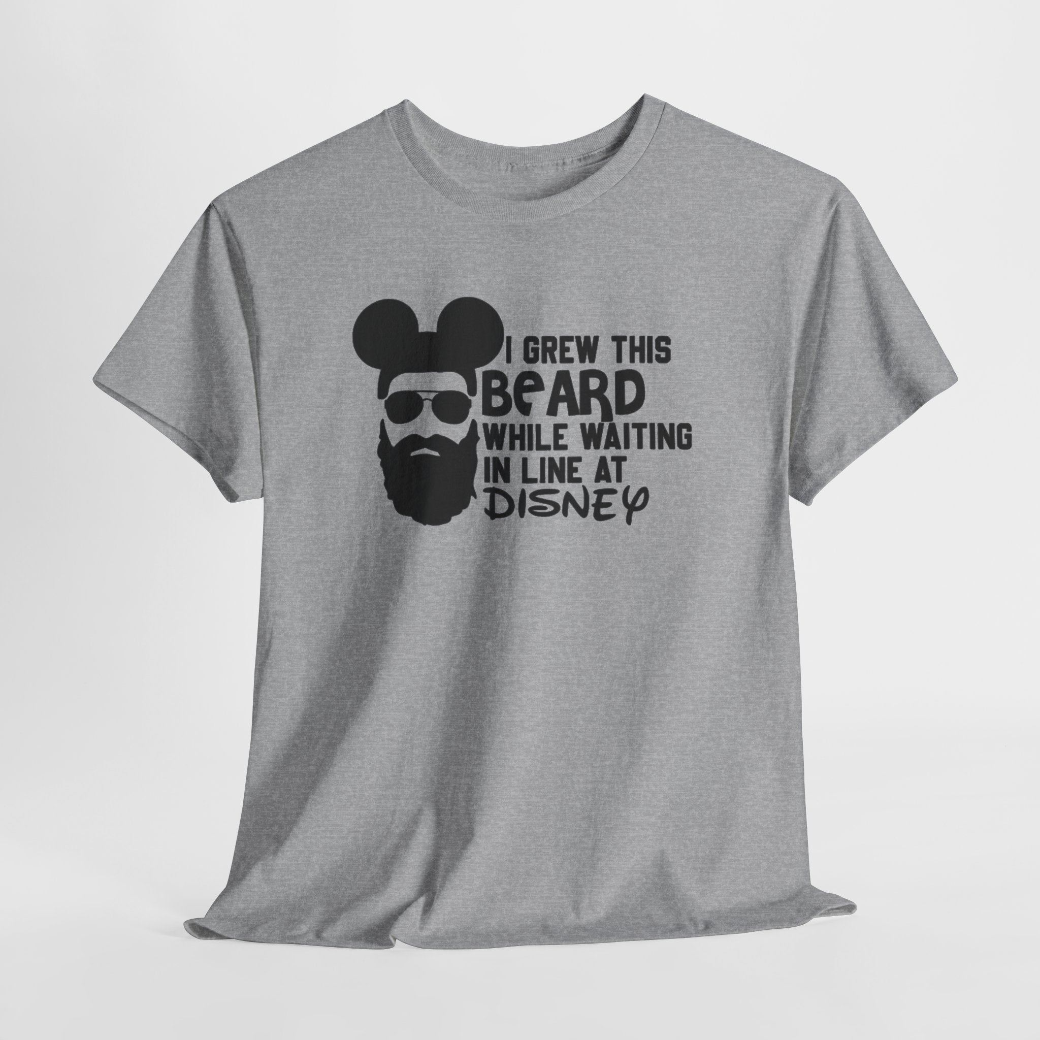 Beard While Waiting Tee – "I Grew This Beard While Waiting In Line At Disney" Funny Disney Dad T-Shirt