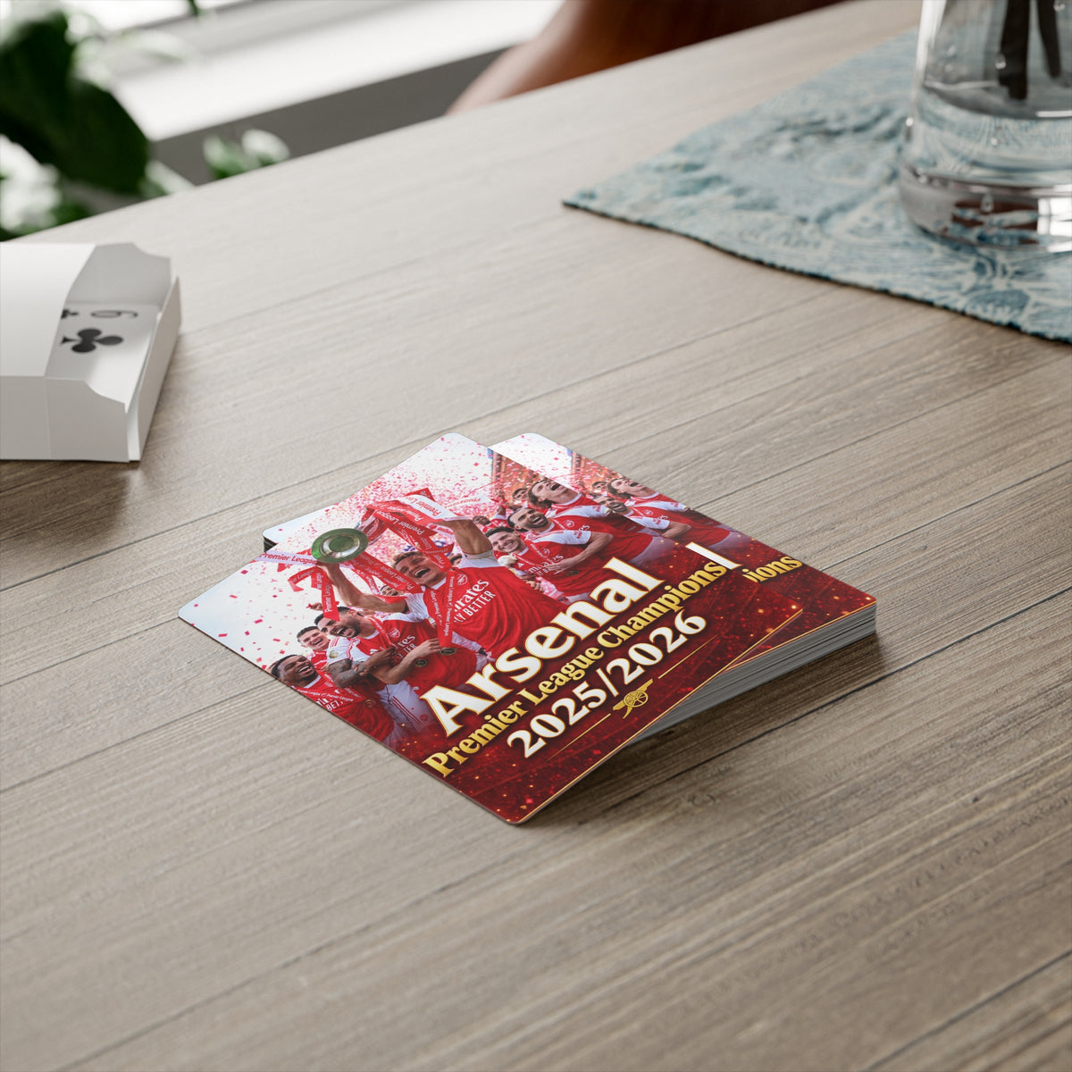 Arsenal Premier League Champions 2025/2026 Playing / Poker Cards
