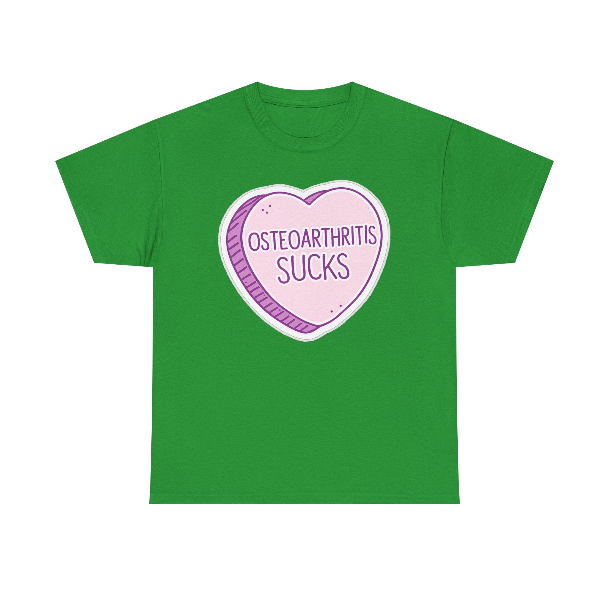 Osteoarthritis Sucks T-Shirt — Pink Heart Awareness Tee