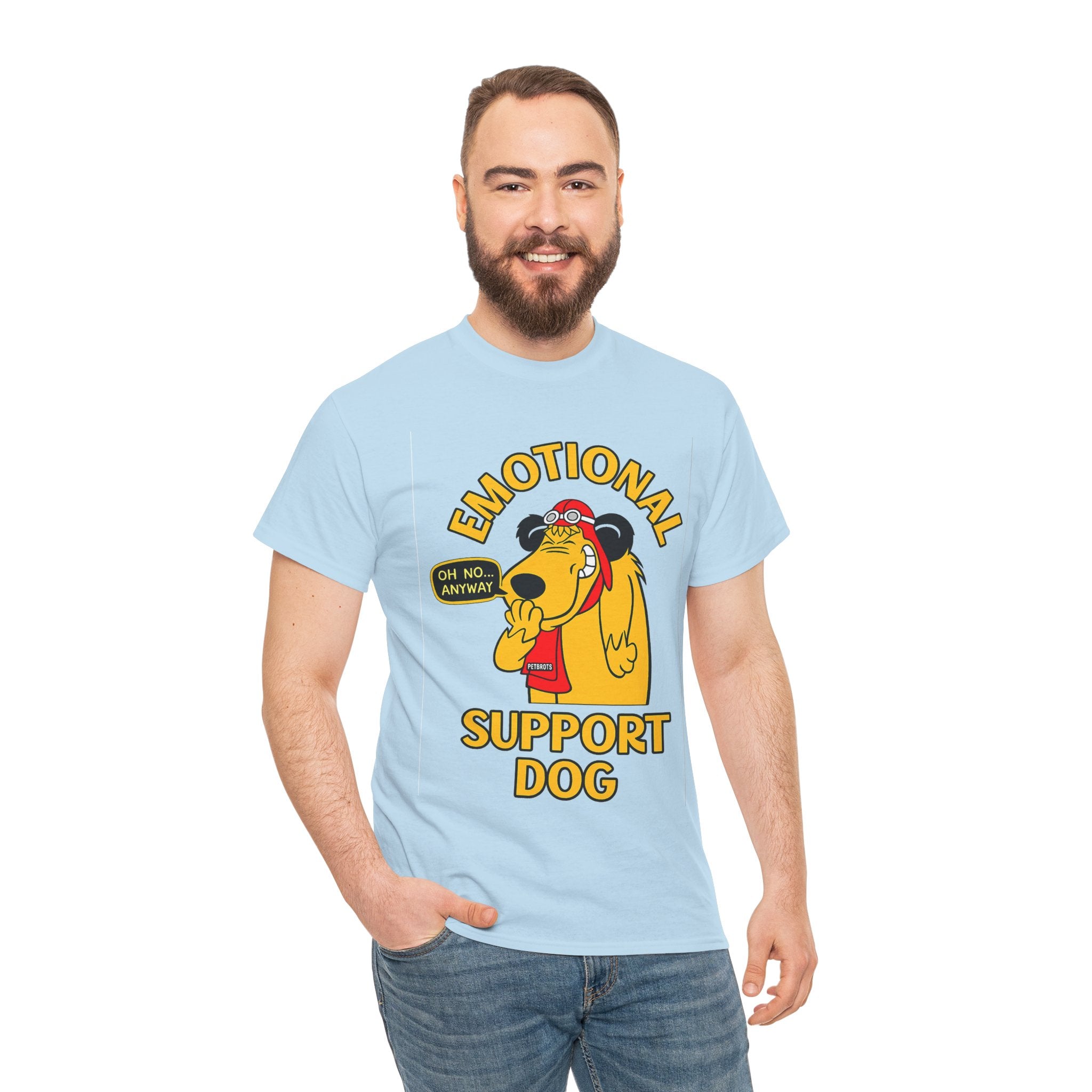 Emotional Support Dog T-Shirt — Cute Cartoon Comfort Pup Tee