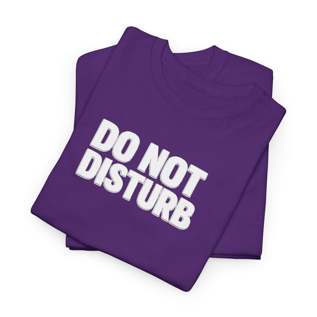 Do Not Disturb Tee — Black Graphic Statement T-Shirt